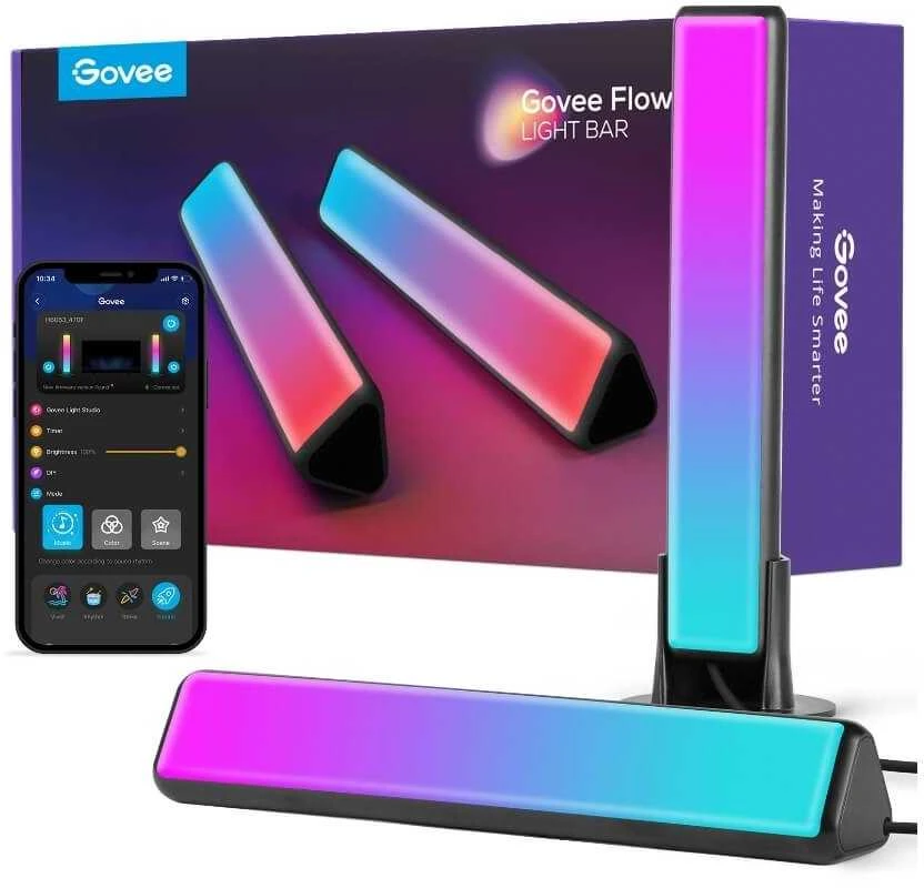 Govee H6056 Flow Plus | Lempa LED | RGBICWW, „Wi-Fi“, „Alexa“, „Google“.