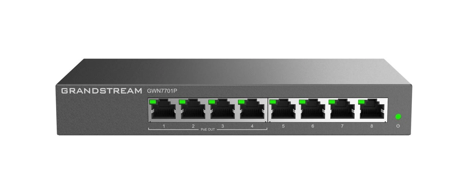 Šakotuvas Komutatorius - Grandstream GWN 7701 8-Portis Gigabit Juodas