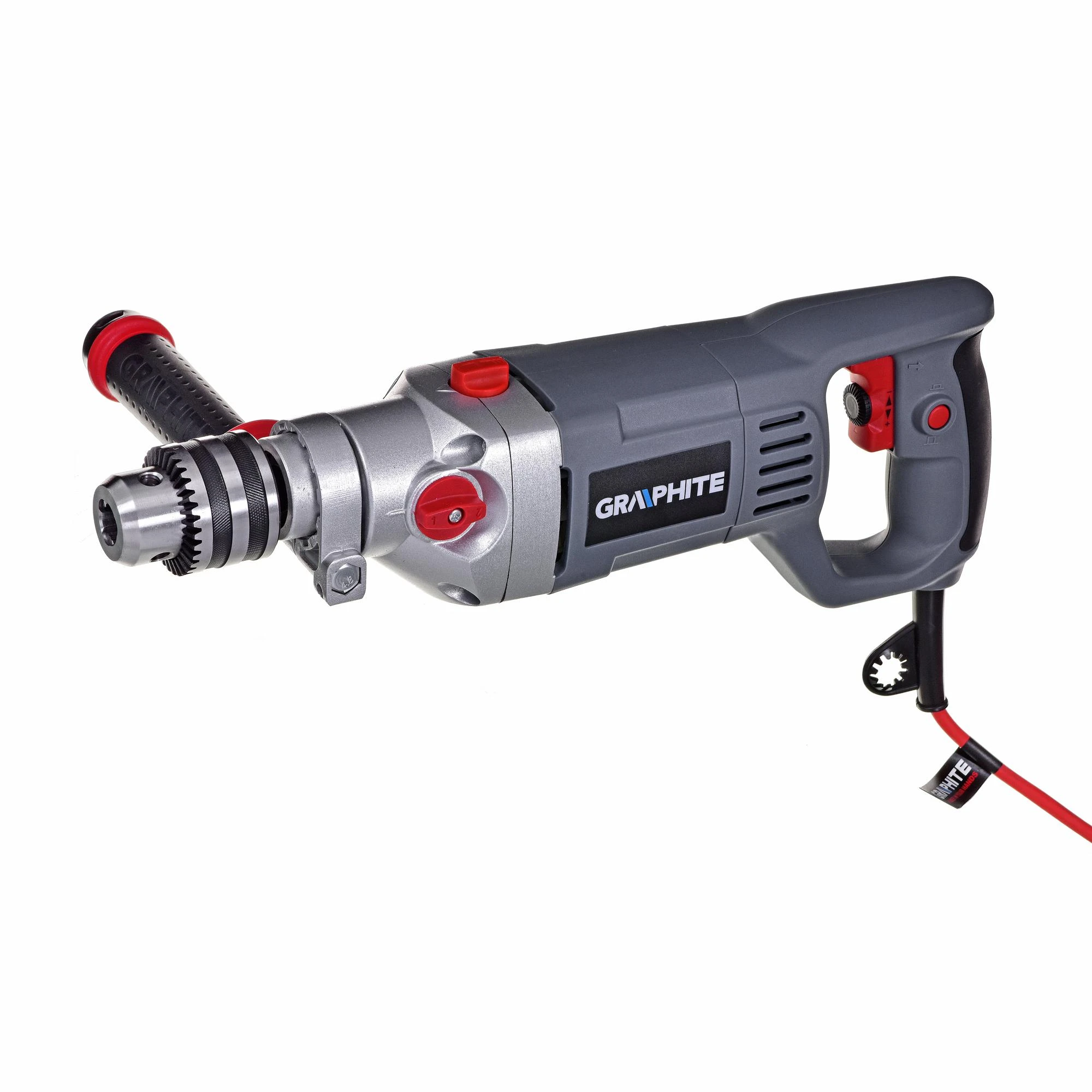 Graphite Gręžtuvas 1050 W smūginis gręžtuvas, 16 mm raktinis griebtuvas, greitis I: 0–900 min??, II: 0–2500 min??