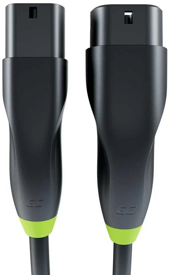 Green Cell Žalias Cell Žalias Cell Snap Type 2 EV įkrovimo kabelis 11 kW 7 m, skirtas Tesla Model 3 SXY, VW ID.3, ID.4, Kia EV6, Hyundai IONIQ 5, Ford Mach-E