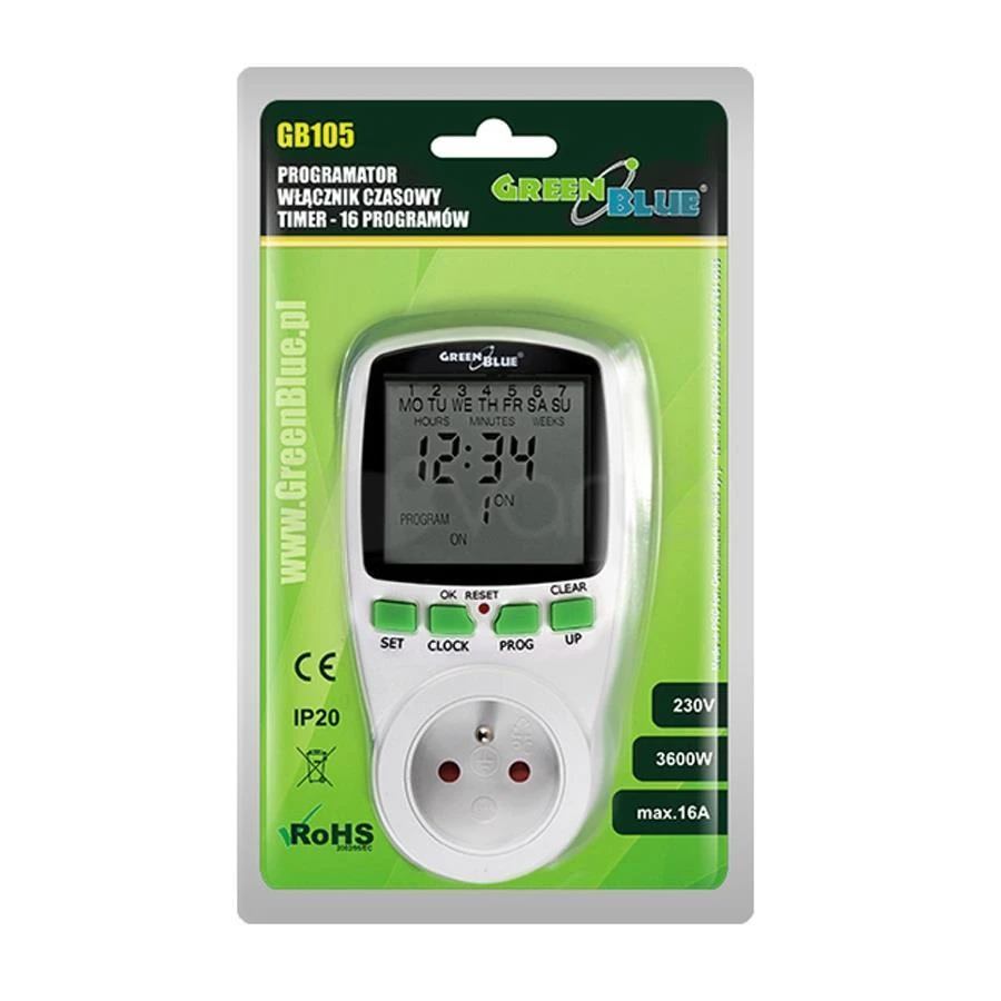 GreenBlue Oem Skaitmeninis laikmatis 16 GB105 programų