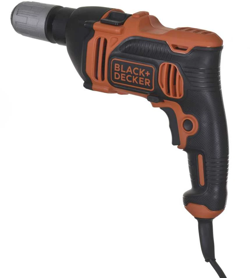 Black & Decker Juodas & Decker Gręžtuvas smūginis BEH850 / 850W + 32 priedai ir dėžė, Juodas & Decker