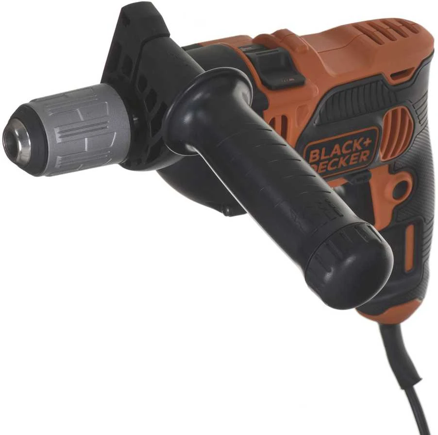 Black & Decker Juodas & Decker Gręžtuvas smūginis BEH850 / 850W + 32 priedai ir dėžė, Juodas & Decker