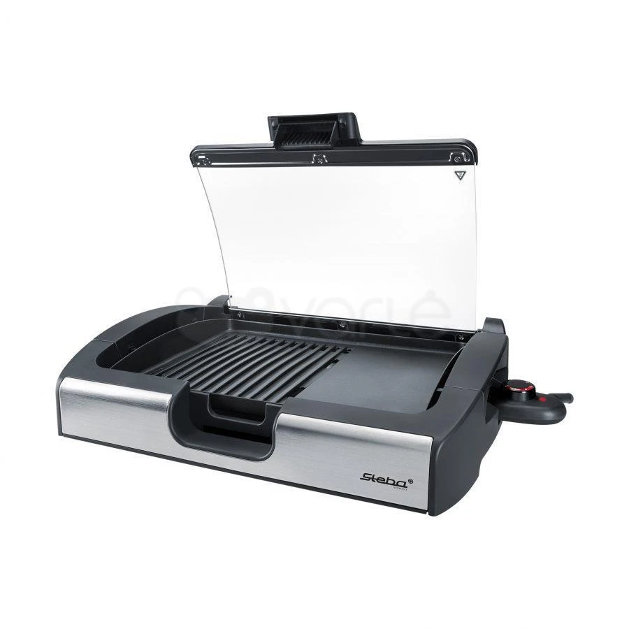 Grilis electric Steba VG 200 (tabletop open, 2200W, juodas and sidabrinis color)