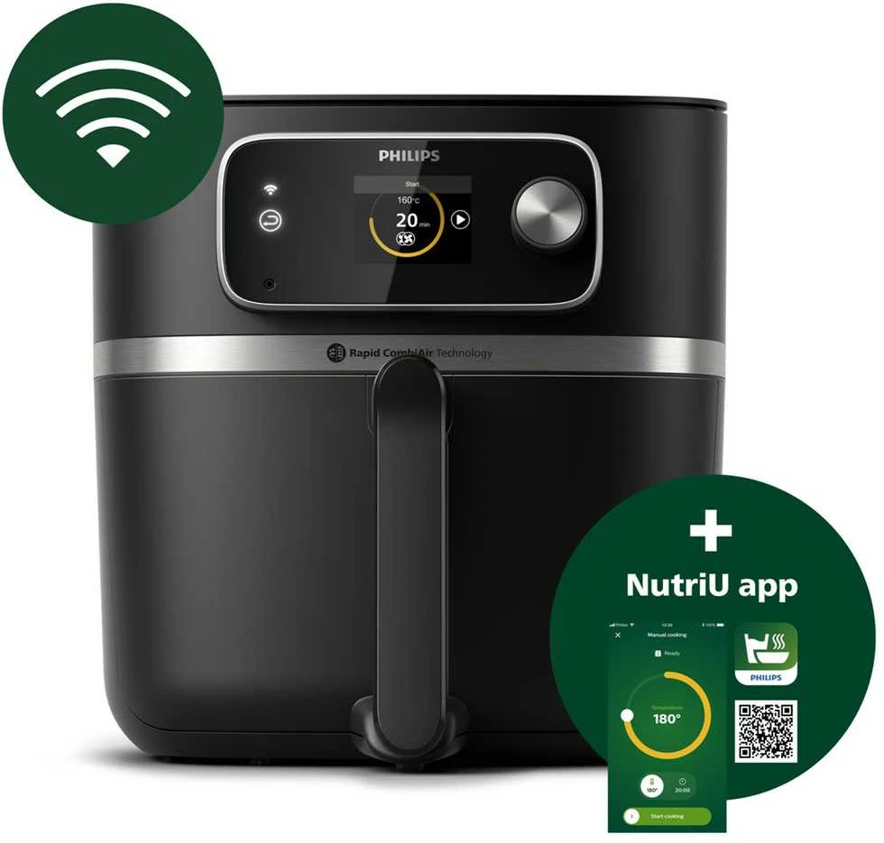 Gruzdintuvė Philips Combi HD9880/90, Juodos spalvos