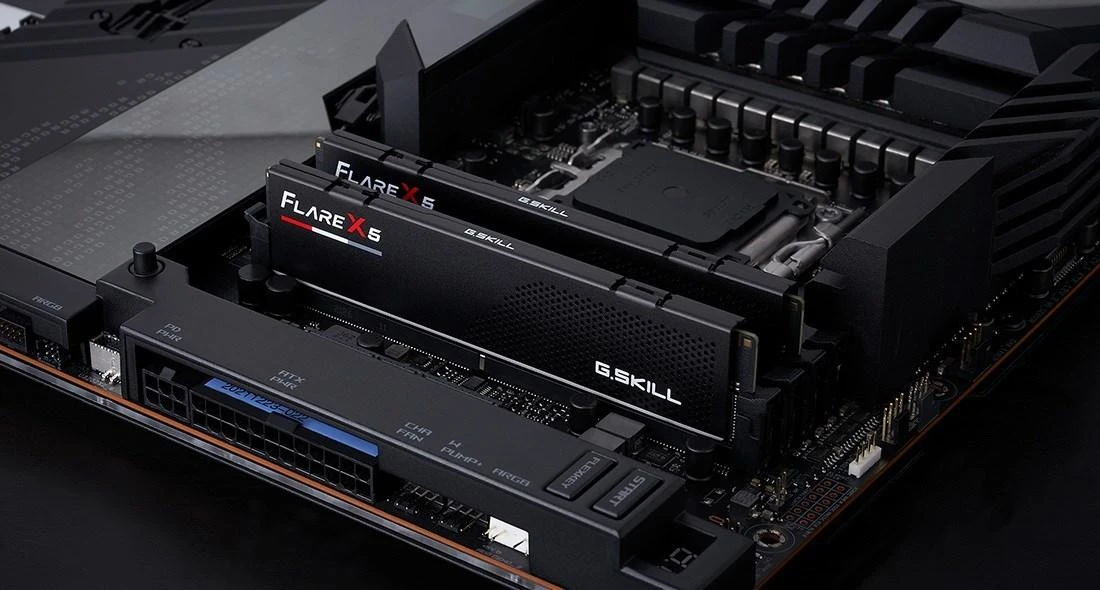 G.Skill Flare X5 DDR5 atmintis pagrindinėje plokštėje