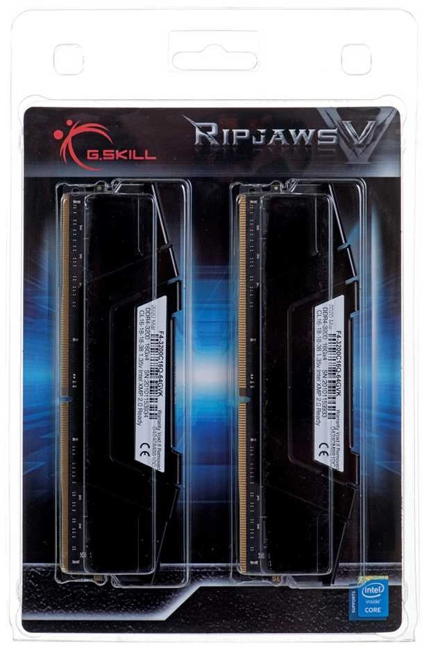 G.Skill Ripjaws V 64GB (4 x 16GB), DDR4, 3200MHz, CL16