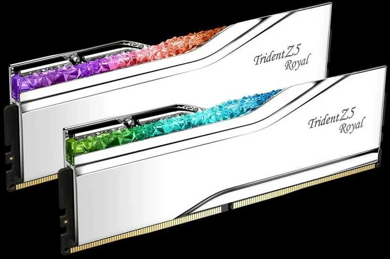 G.Skill Trident Z5 Royal RAM su spalvotu kristaliniu apšvietimu