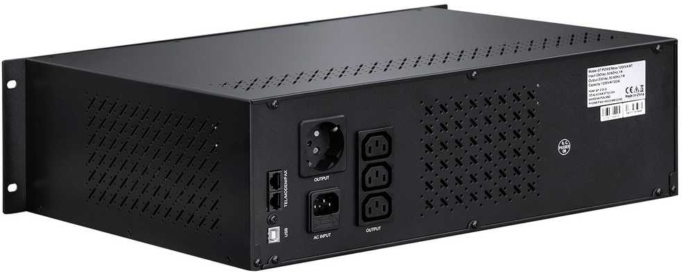 GT UPS POWERbox Line-Interactive 1200VA/720W RACK19"