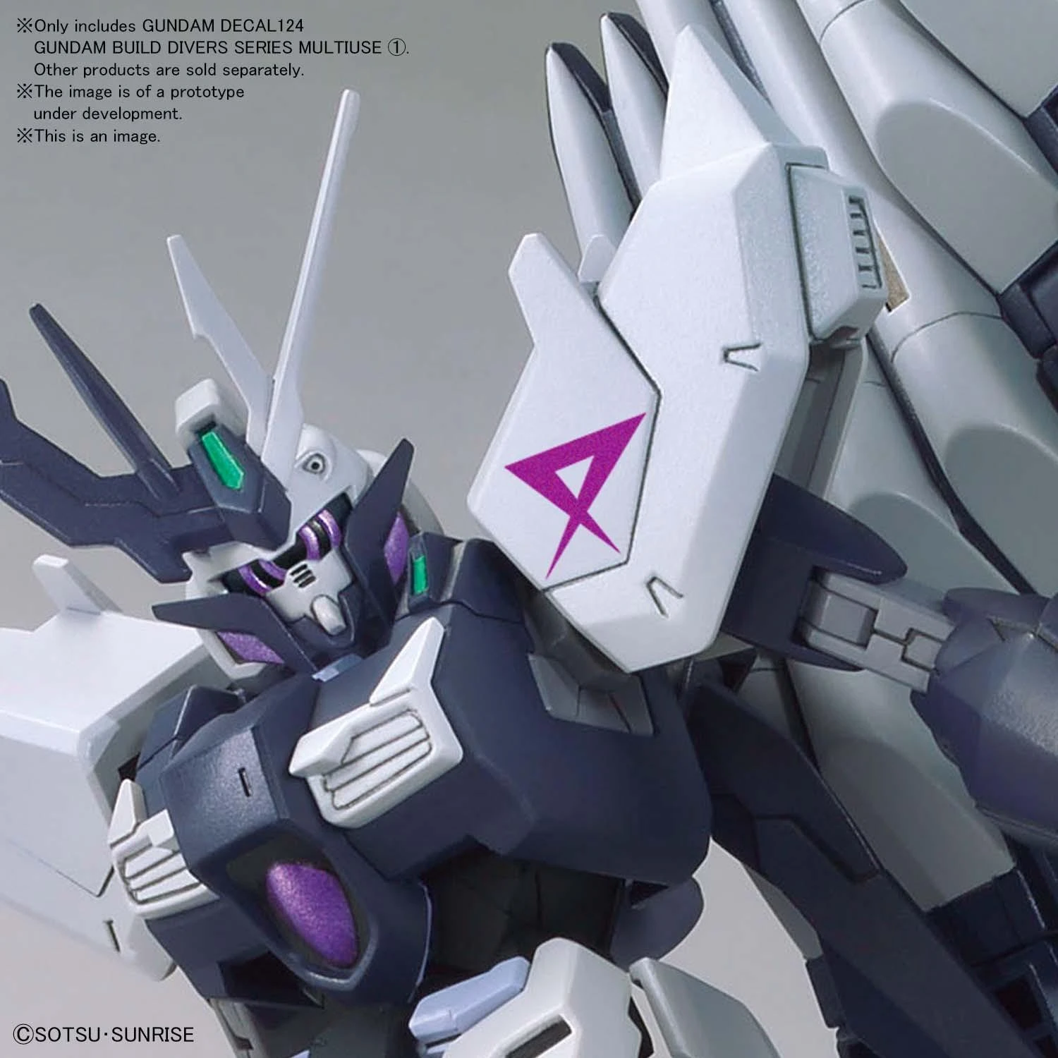 Bandai Gundam Decal Nr.124 (HG) – Build Divers serijos dekalės