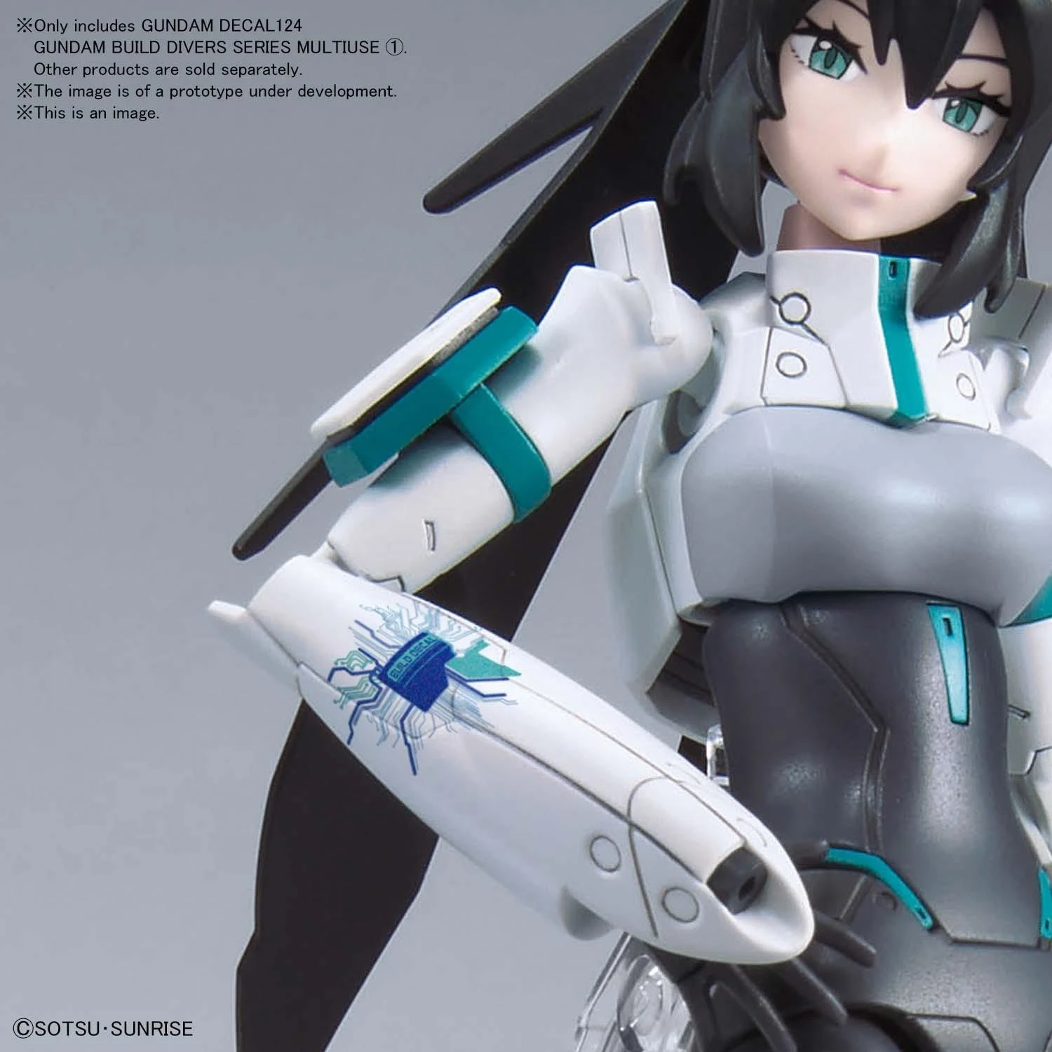 Bandai Gundam Decal Nr.124 (HG) – Build Divers serijos dekalės
