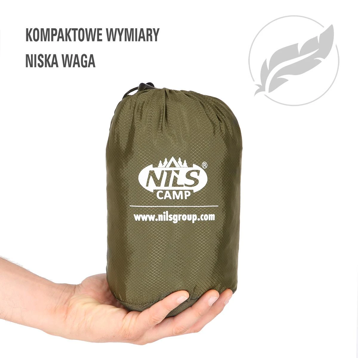 Hamakas su tinkleliu nuo uodų Nils Camp NC3116, žalias