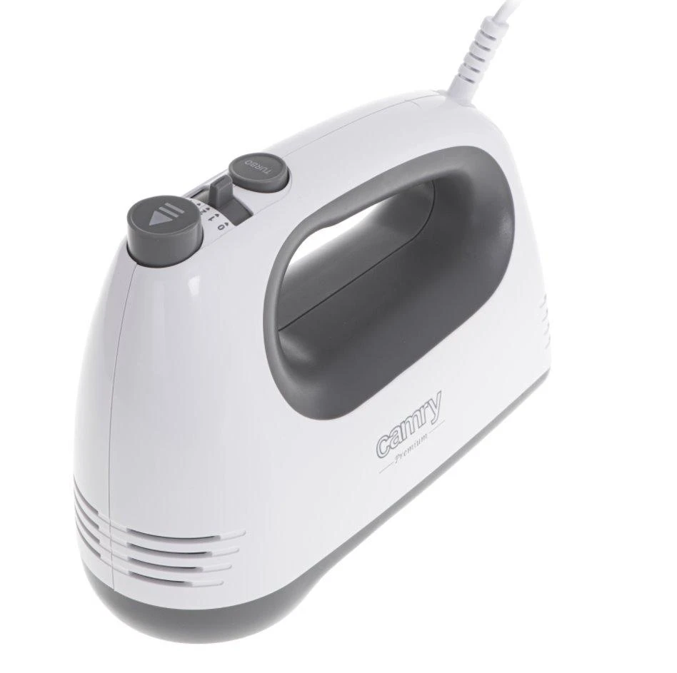 Plakiklis Camry | Hand mixer | CR 4220w | Hand Mixer | 300 W | Greičių skaičius 5 | Turbo mode | Baltas