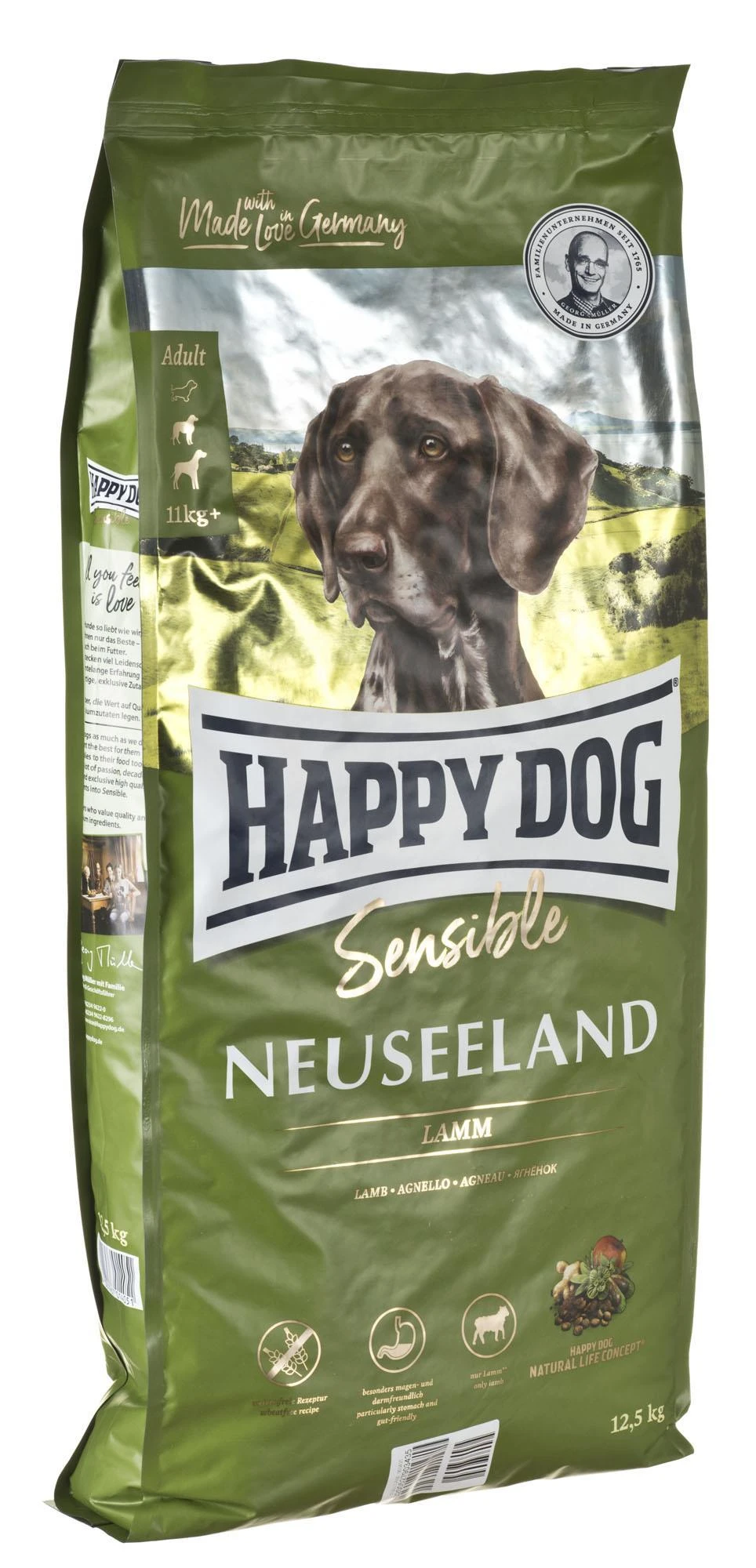 Happy Dog Neuseeland 12.5kg pašaras šunims