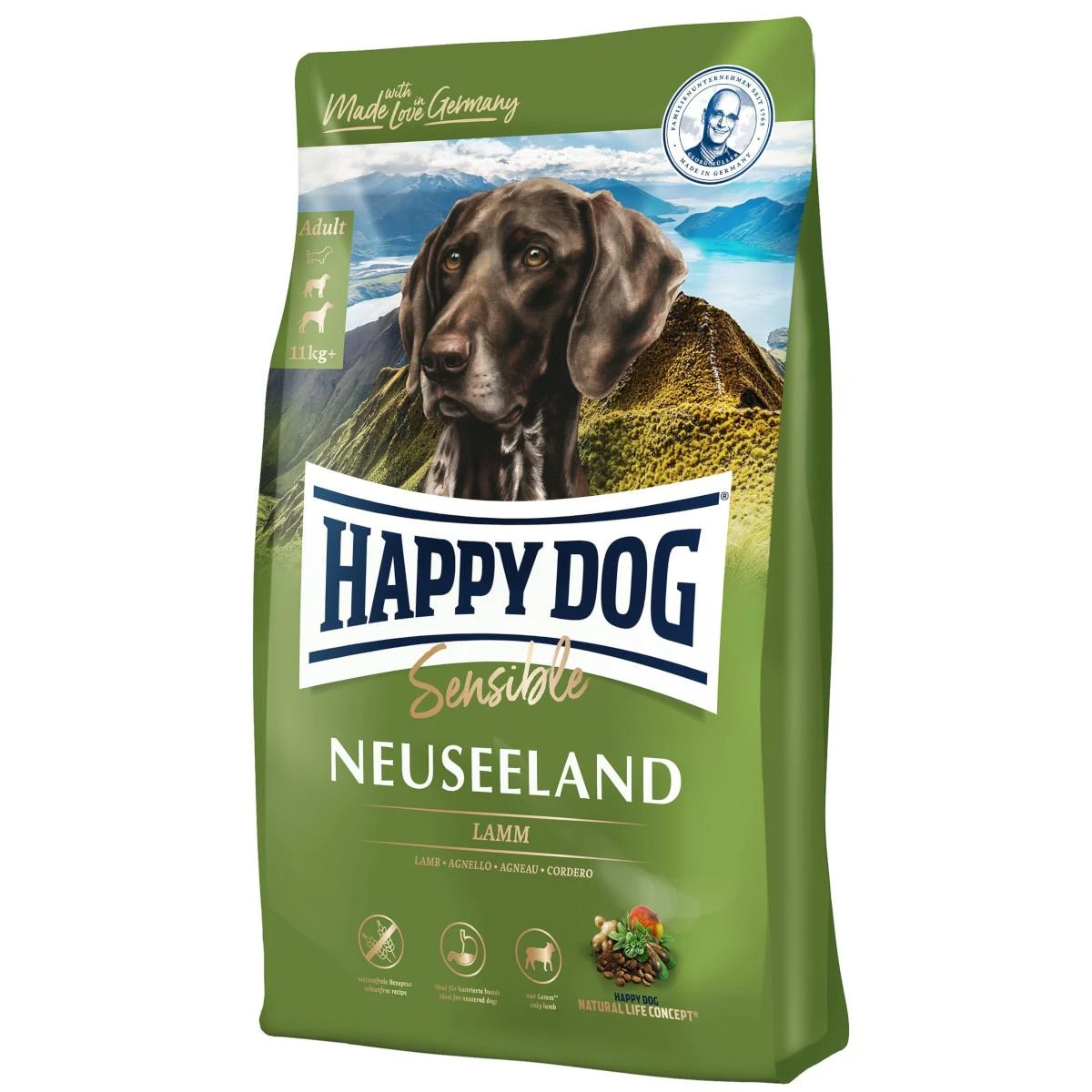 Happy Dog Neuseeland 12.5kg pašaras šunims