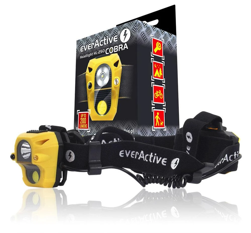 everActive Headlight HL-250 COBRA žibintas ant galvos