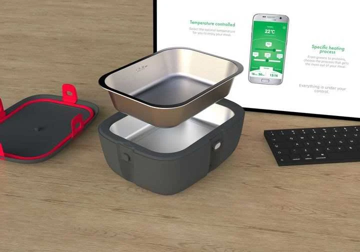 HeatsBox HB-04-102B elektrinė priešpiečių dėžutė 100 W 0,925 L Juodas Suaugusiųjų