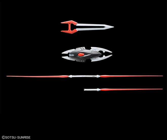 Bandai Kolekcinė Figūrėlė - HGCE 1/144 Juodasis Riteris Shi-ve.A su Spindulių Apsiaustu