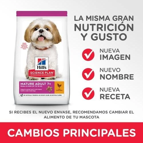 Hill's Dog Science Plan Mature Adult 7+ Small & Miniature vištiena & kalakutiena sausas Maistas šunims 1,5kg