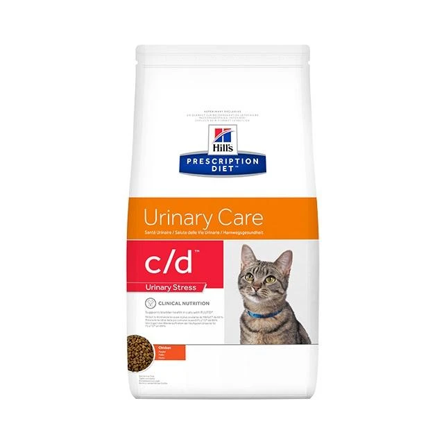 HILL'S PRESCRIPTION DIET Feline c/d Multicare Stress Sausas kačių maistas vištiena 1,5kg