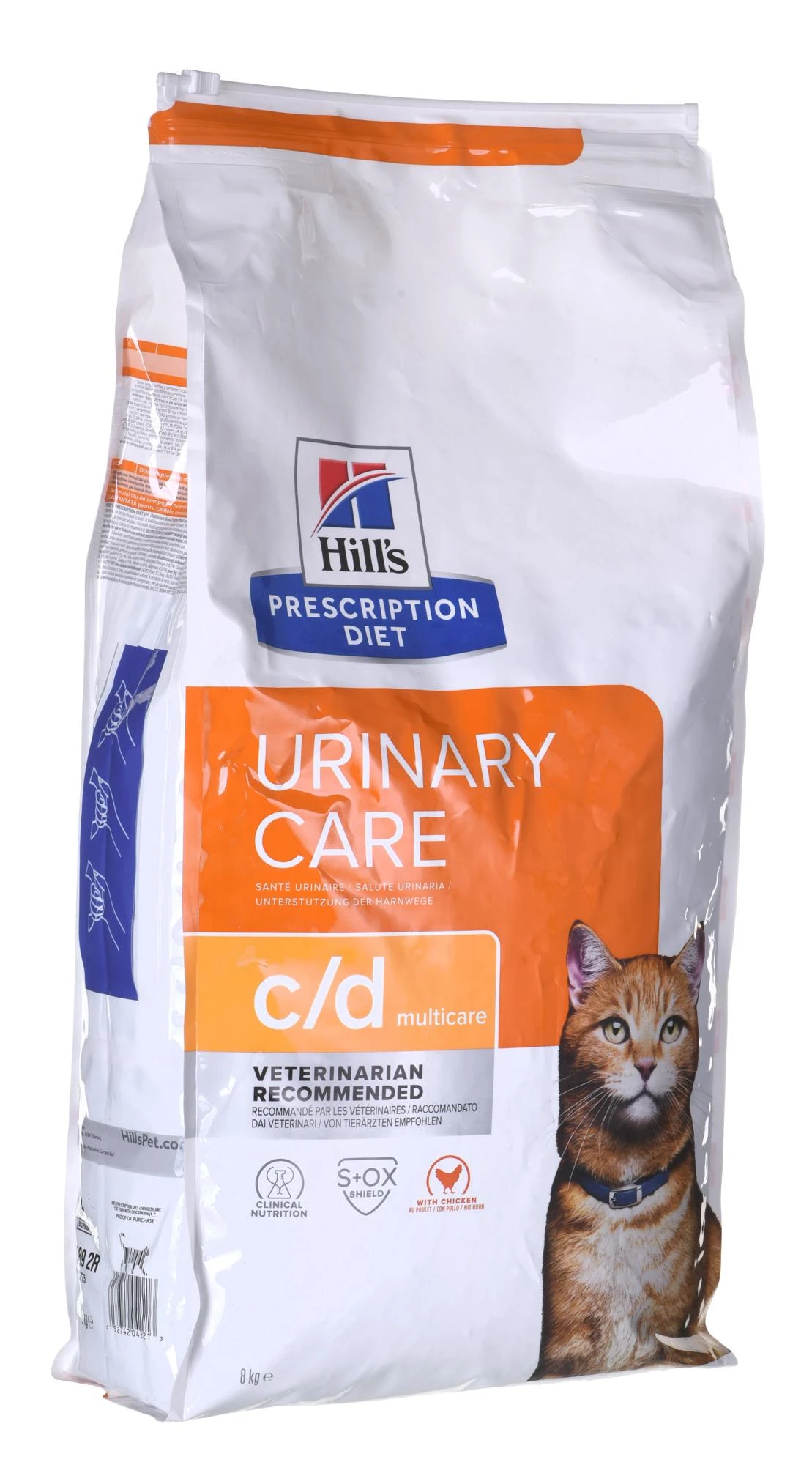 Sausas Kačių Maistas - Hill's Feline C/d Šlapimo Takų Priežiūros Multicare 8 Kg