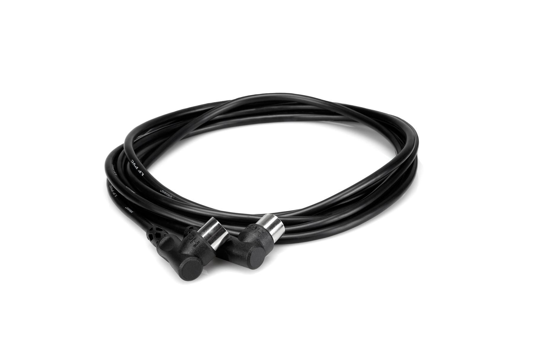 Hosa - 1,5 m juodas MIDI laidas