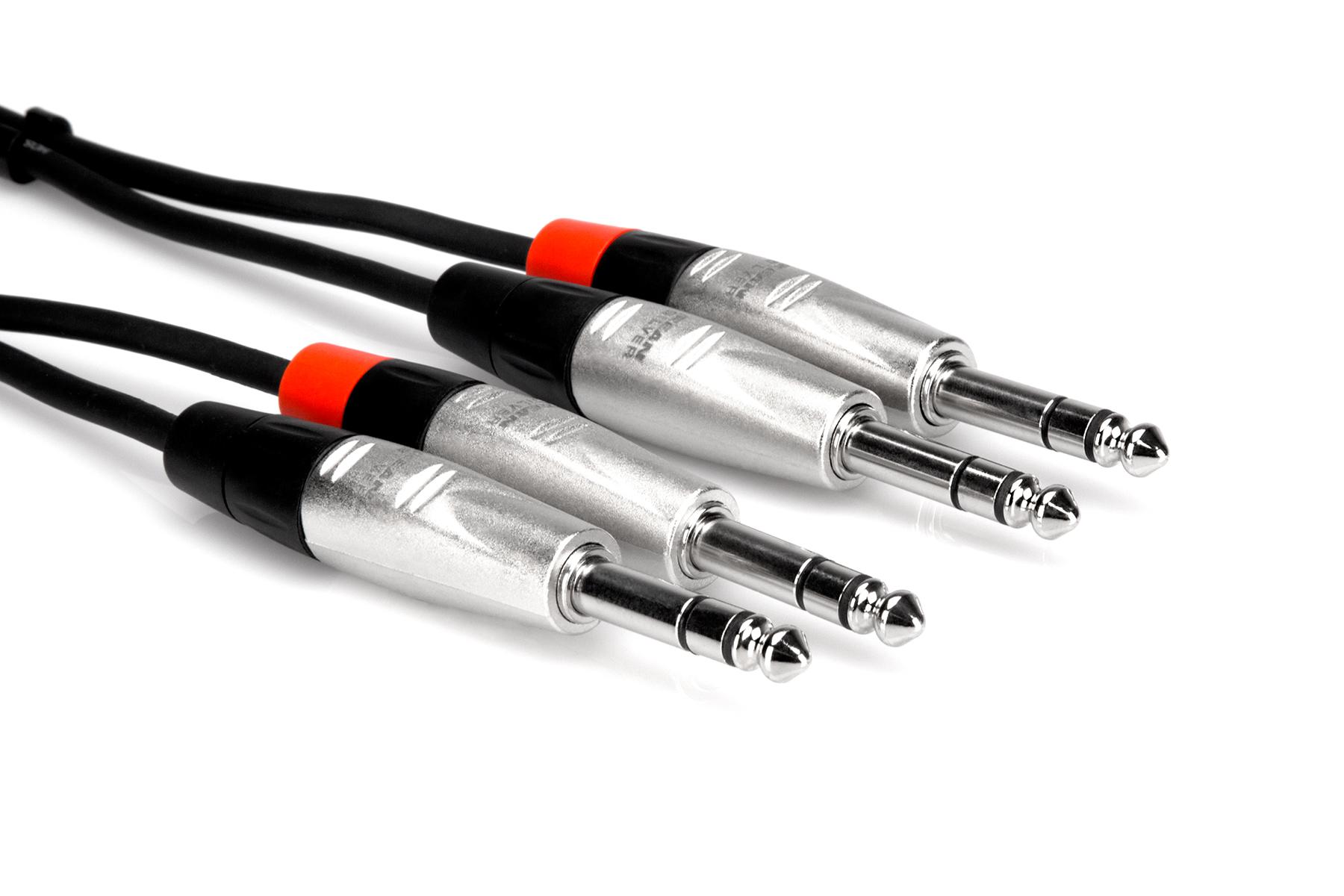 Hosa - Kabelis PRO 2 x TRS 6,35mm - 2 x TRS 3m