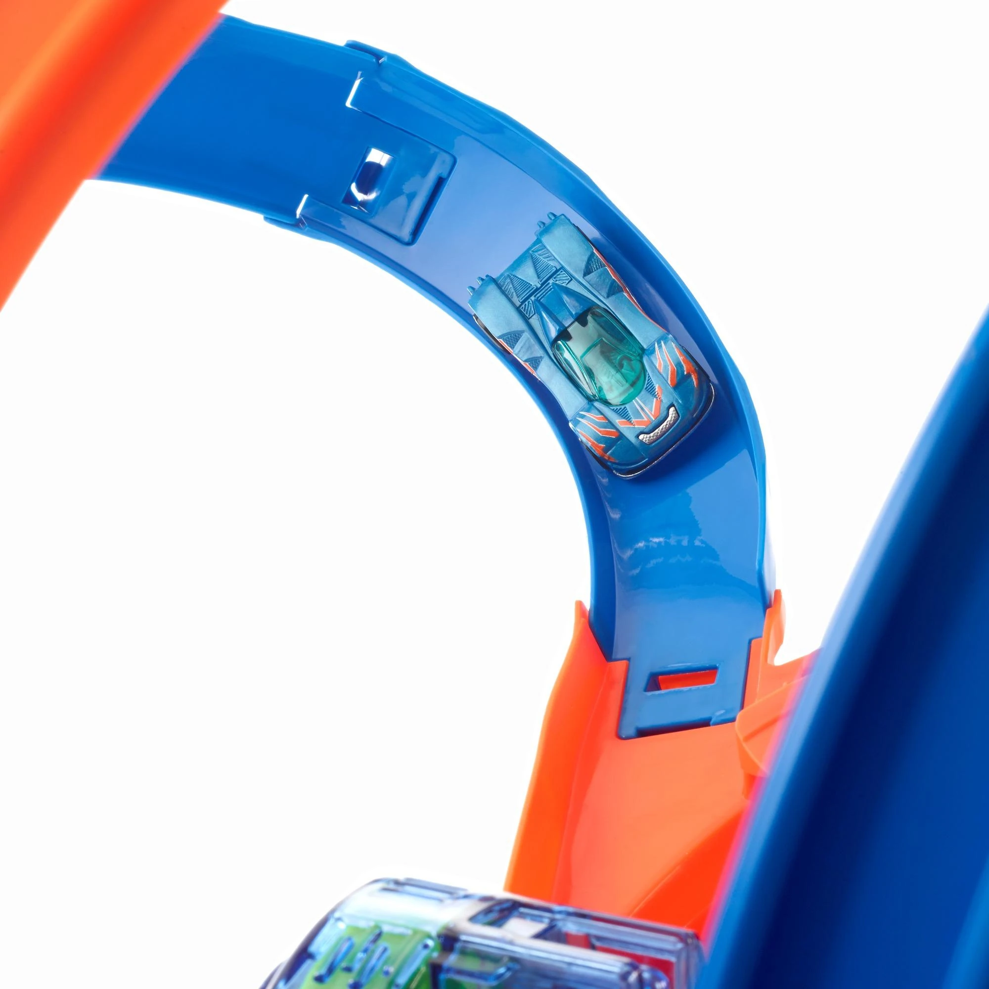 Hot Wheels Action Corkscrew Crash FTB65 lenktynių trasa su avarijų efektu