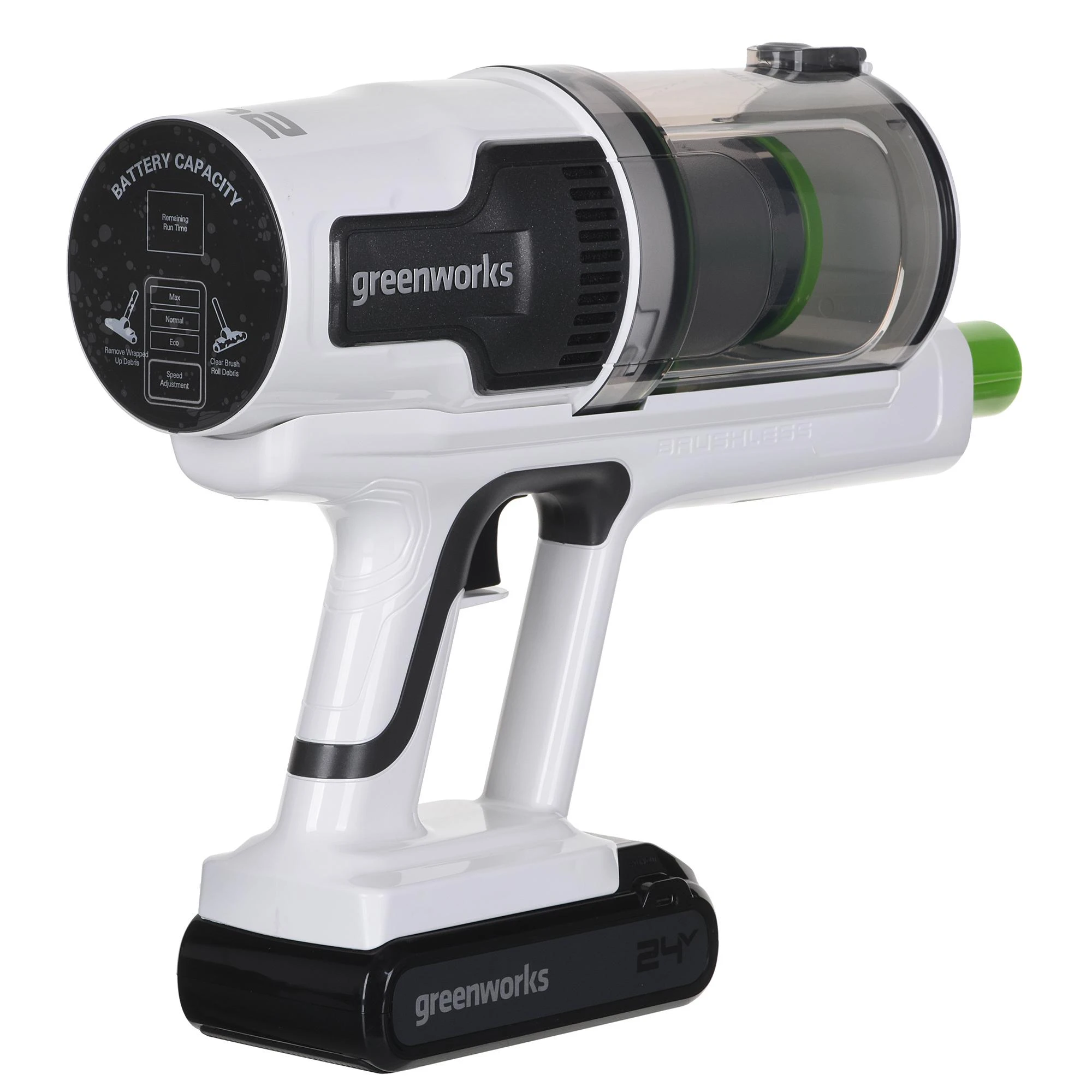 Greenworks belaidis dulkių siurblys GD24SVK4D 24V 4Ah