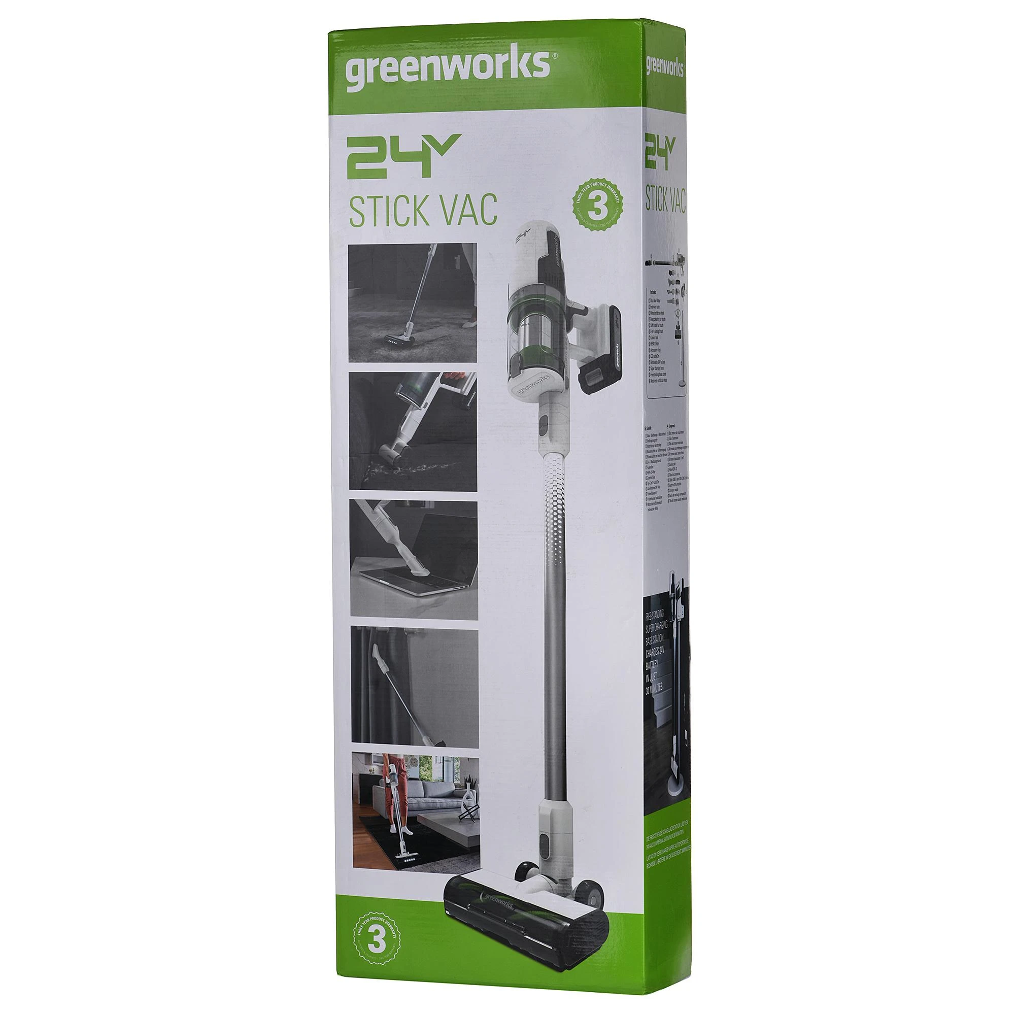 Greenworks belaidis dulkių siurblys GD24SVK4D 24V 4Ah