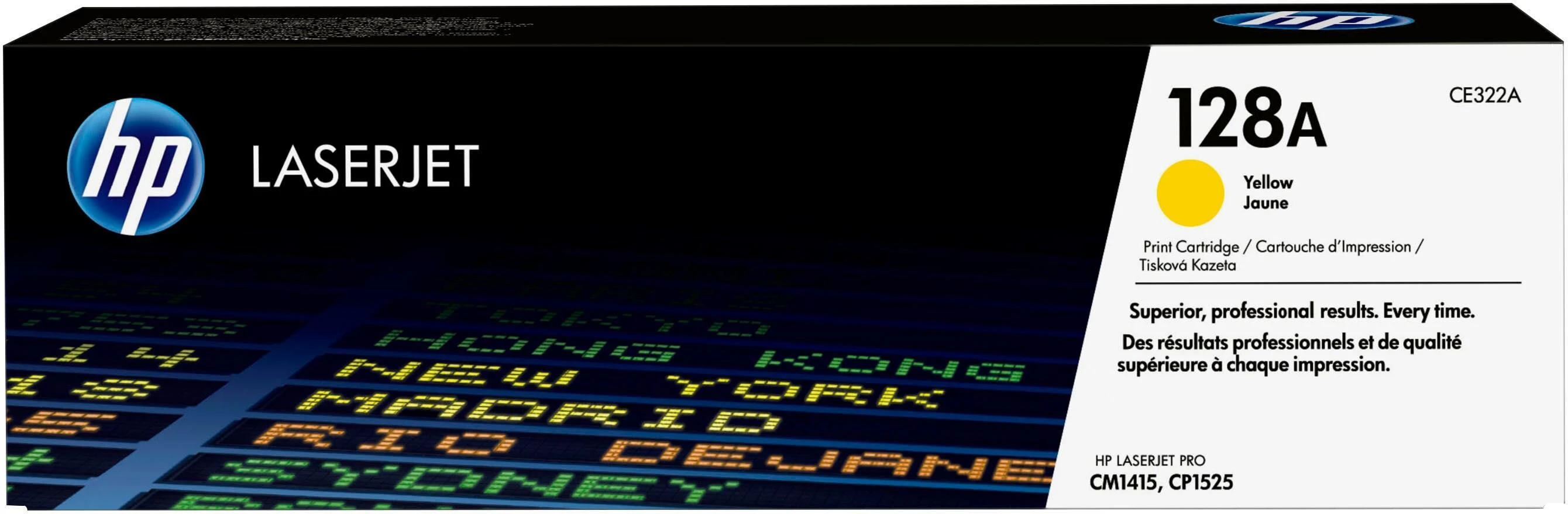 Hewlett Packard (HP) HP 128A, skirtas Color LaserJet CM1415 / CP1525 serijai Toneris Geltona (1 300 puslapių)