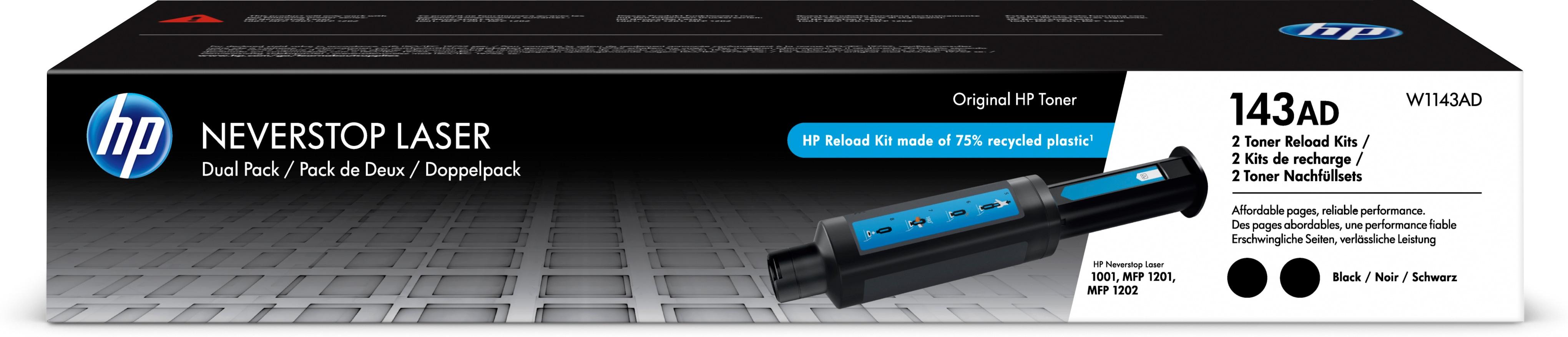 Hewlett Packard (HP) HP 143A (W1143A) Lazerinė kasetė, Juoda