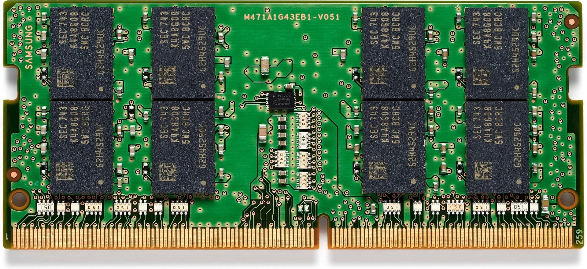 HP 16 GB DDR4 SO-DIMM atminties modulis iš viršaus