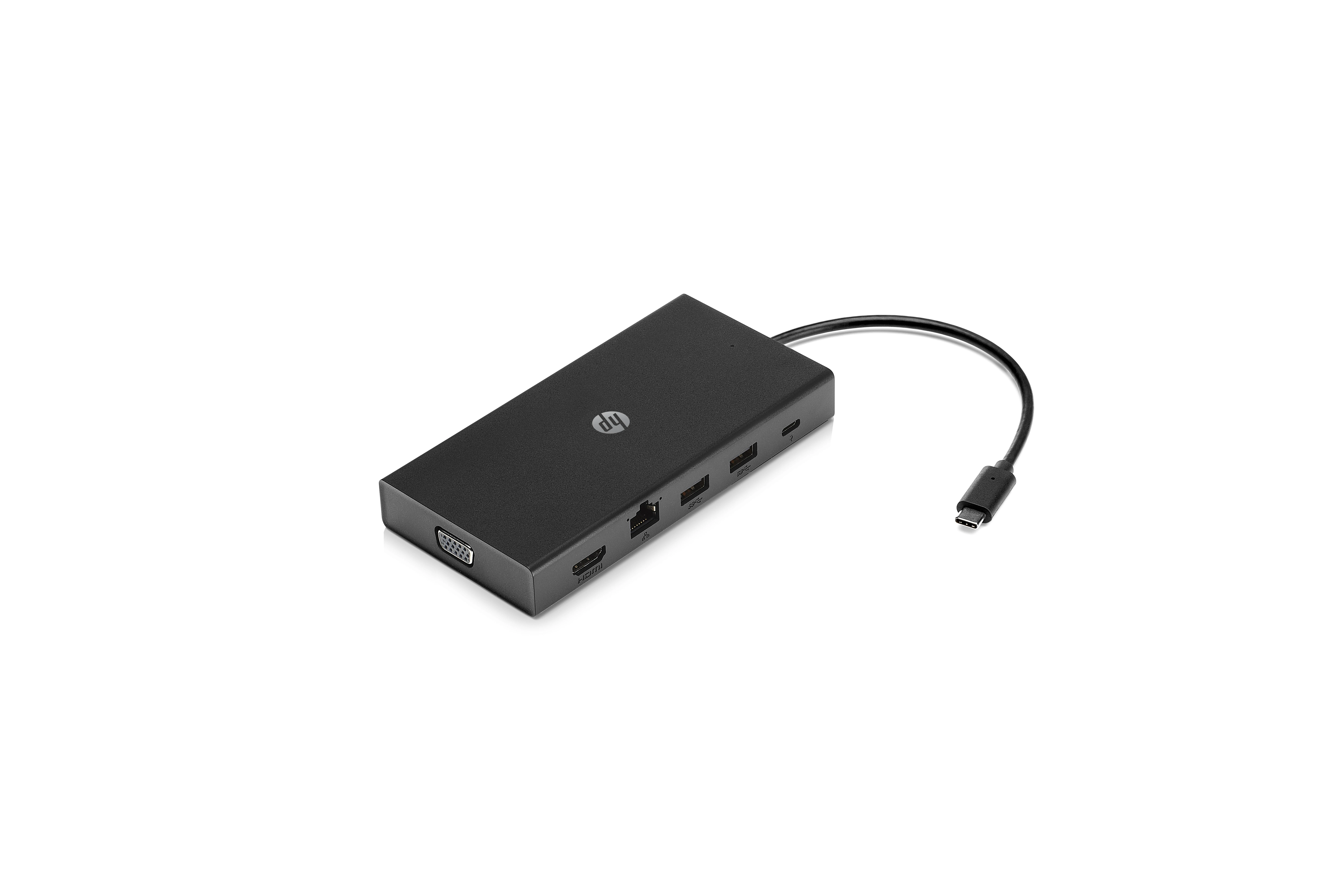 HP Travel Hub adapteris su USB-C laidu