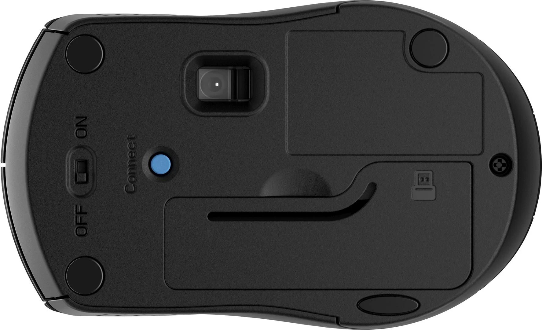 Hewlett Packard (HP) Myszka HP 220 Silent Belaidė belaidė pelė juoda