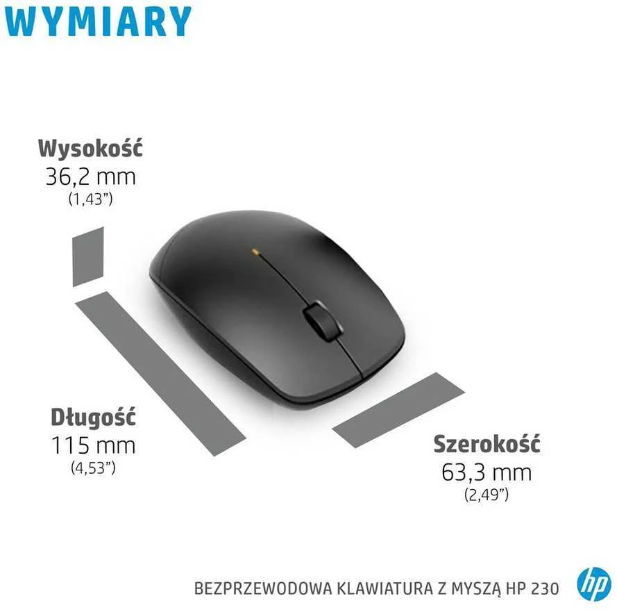 Hewlett Packard (HP) HP 230 Belaidė klaviatūra ir pelė Combo