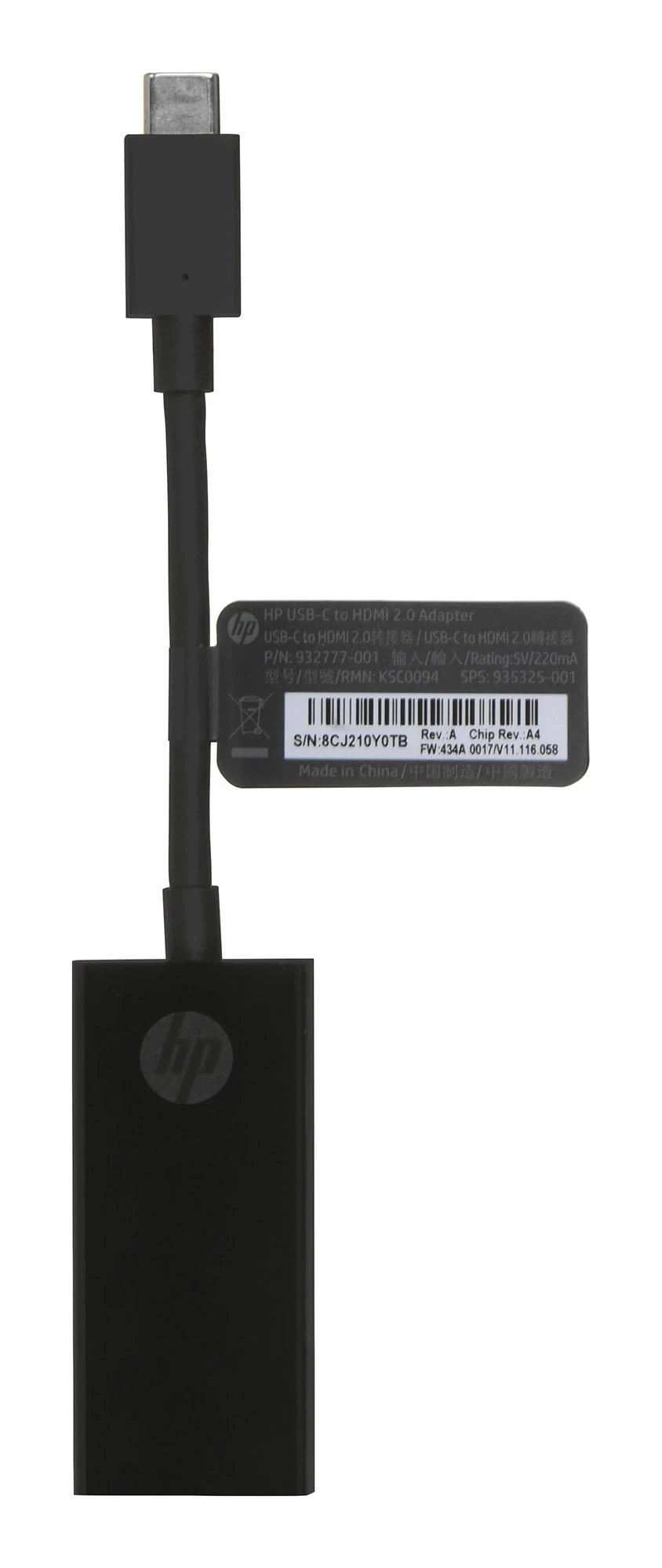 Hewlett Packard (HP) HP USB-C į HDMI 2.0 adapteris