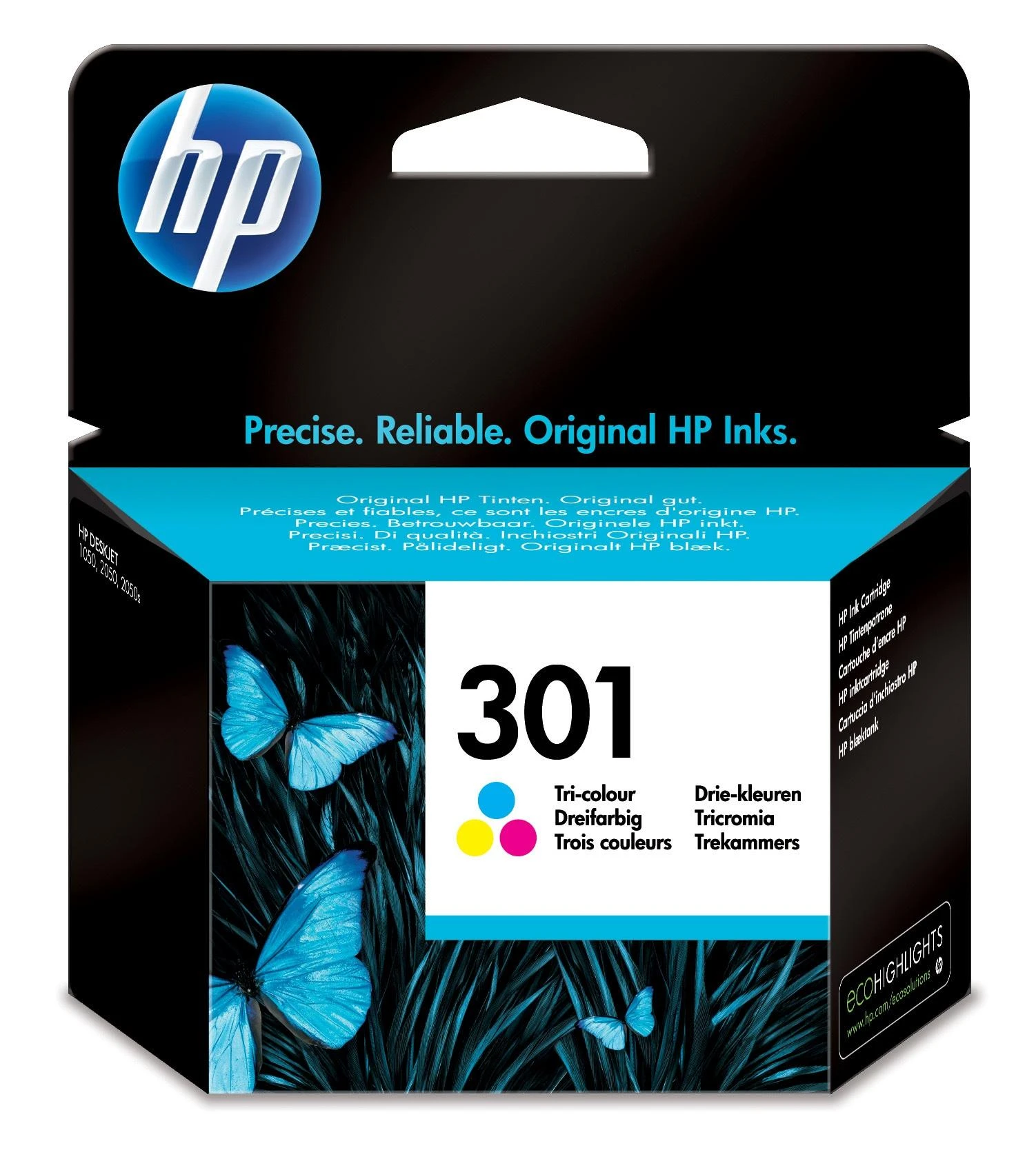 Hewlett Packard (HP) Rašalo Kasetė - HP 301 Trišalė Originali Spalvota