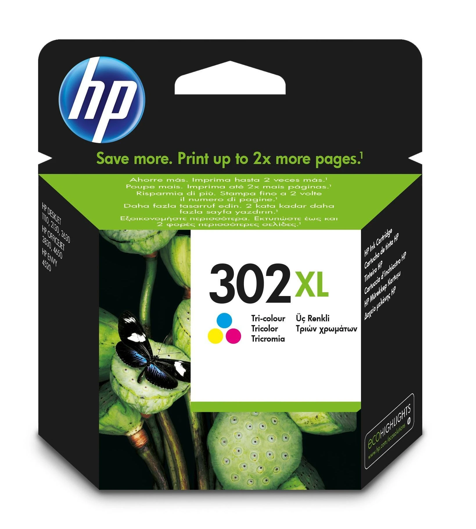 Hewlett Packard (HP) HP 302XL trispalvė rašalinė
