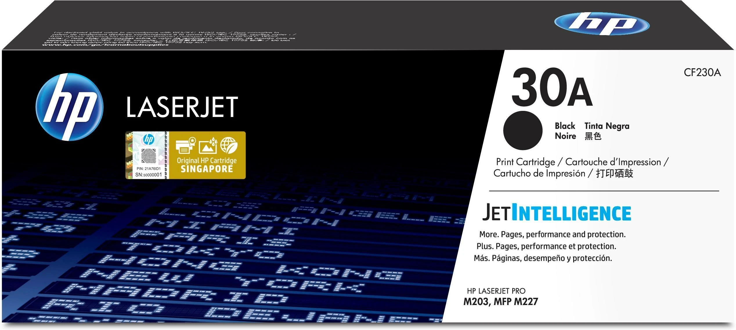 Hewlett Packard (HP) HP 30A Original LaserJet Toneris Cartridge Juodas