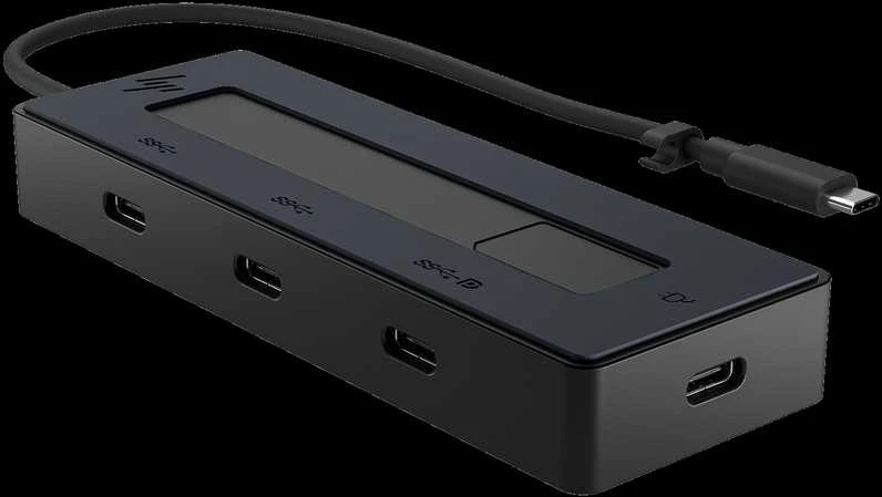 HP USB-C šakotuvas su USB-C jungtimis