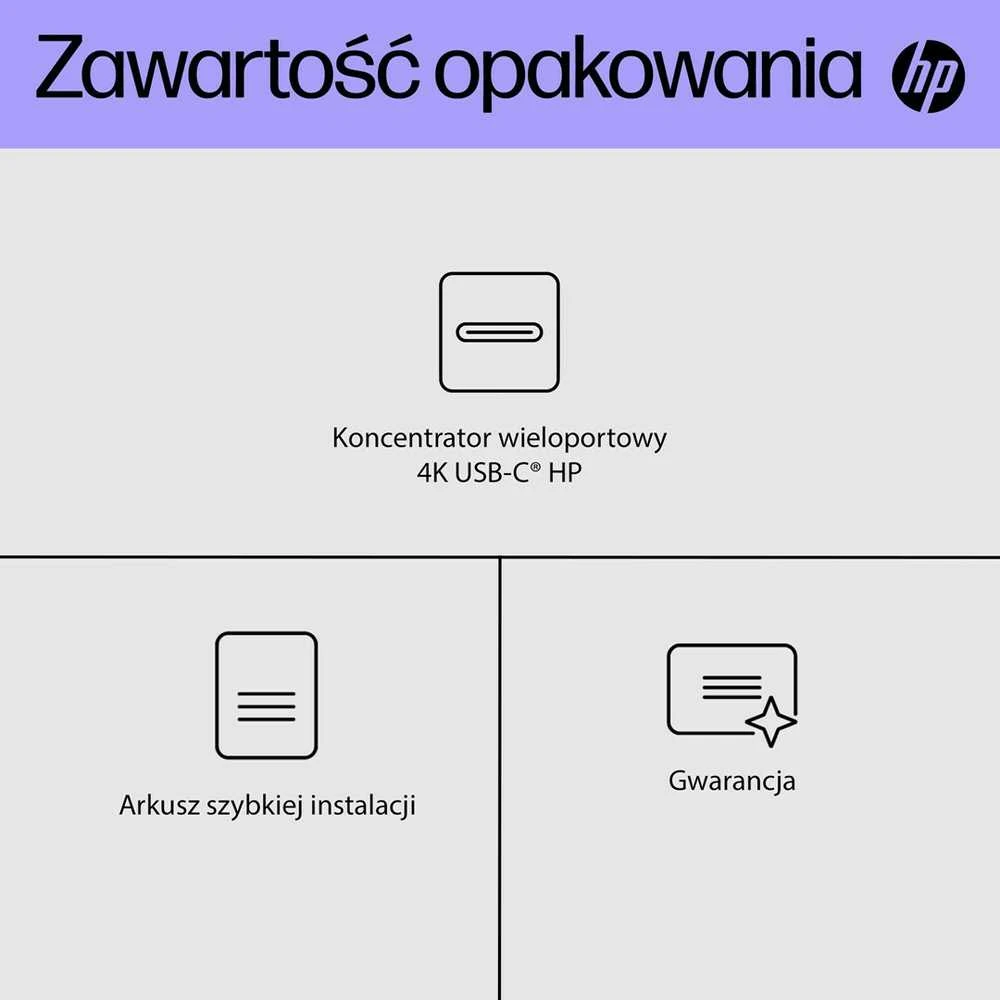 Hewlett Packard (HP) HP 4K USB-C kelių prievadų šakotuvas