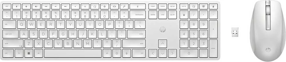 HP 650 Wireless Pelė Klaviatūra Combo - Baltas - US ENG