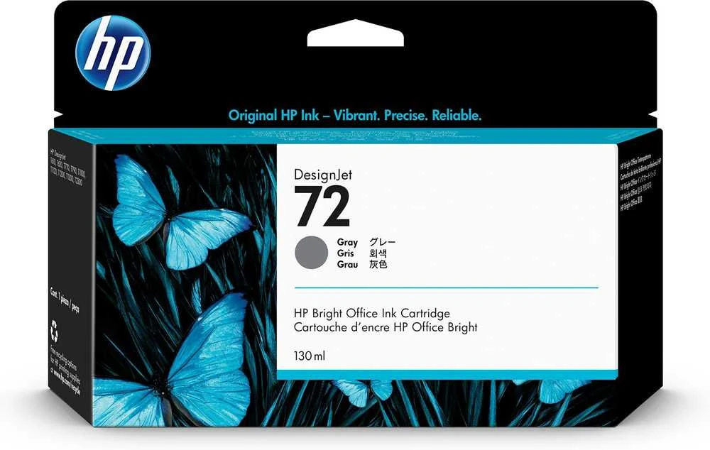 Hewlett Packard (HP) HP no.72 Ink Cart. Pilkas su Vivera rašalu (130 ml)