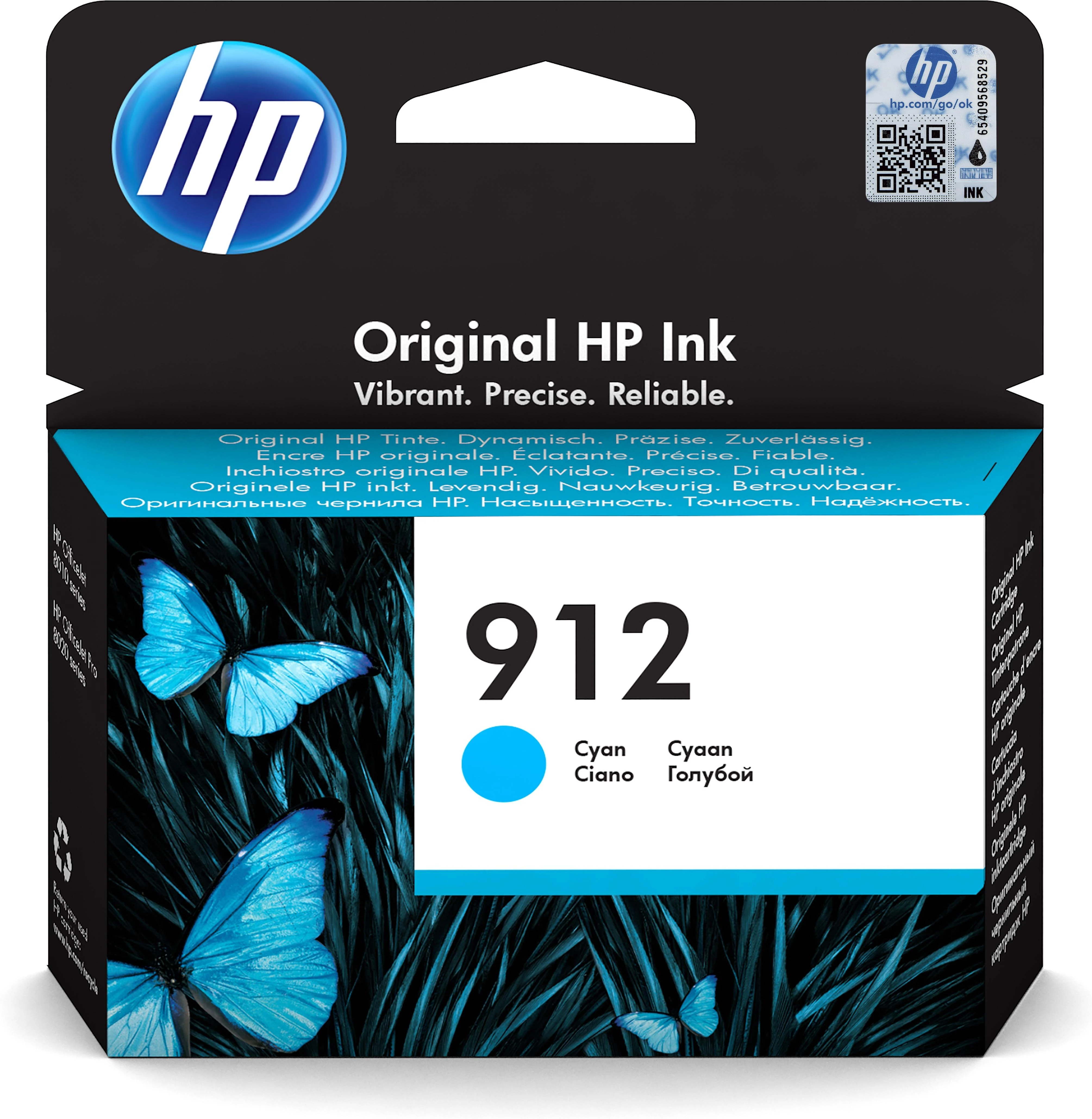 Hewlett Packard (HP) HP 912 (3YL77AE) Rašalinė kasetė, Žydra