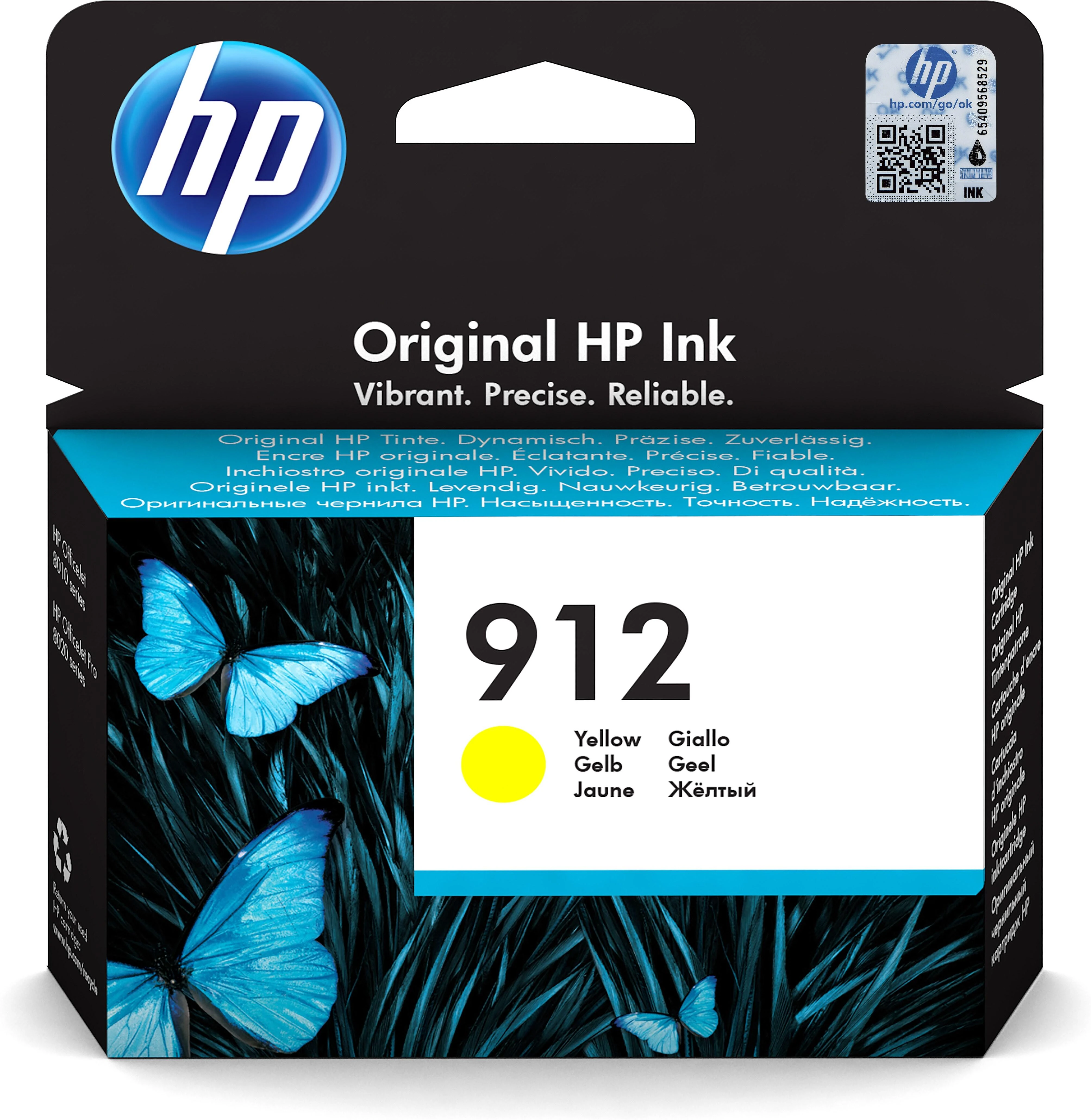Hewlett Packard (HP) HP rašalo kasetė Nr. 912, geltona
