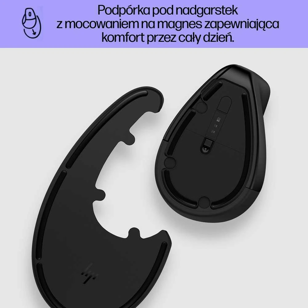 Hewlett Packard (HP) HP 920 Belaidė pelė, Ergonomic, Vertical - Juodas