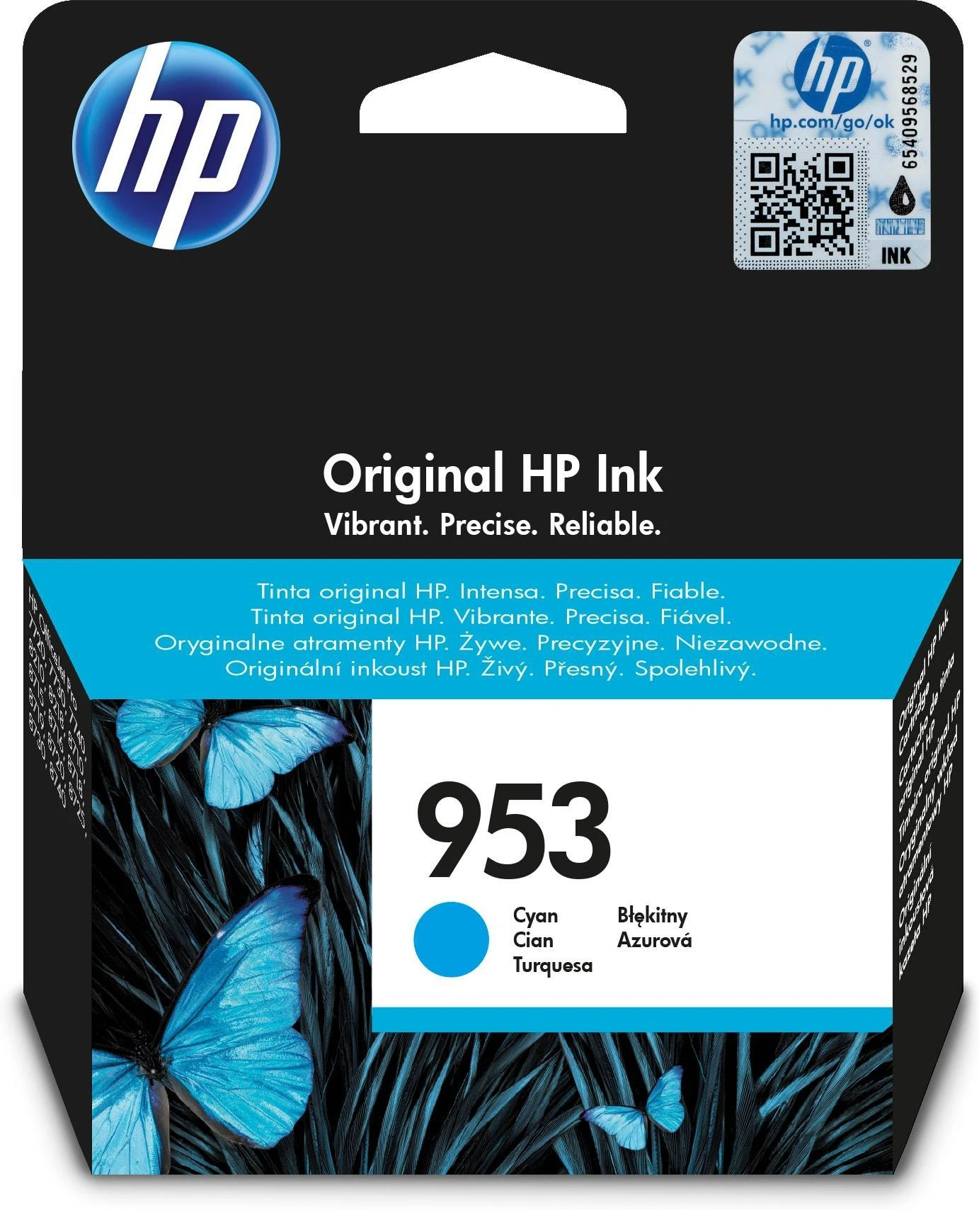 Hewlett Packard (HP) HP 953 mėlynas F6U12AE Instant Ink