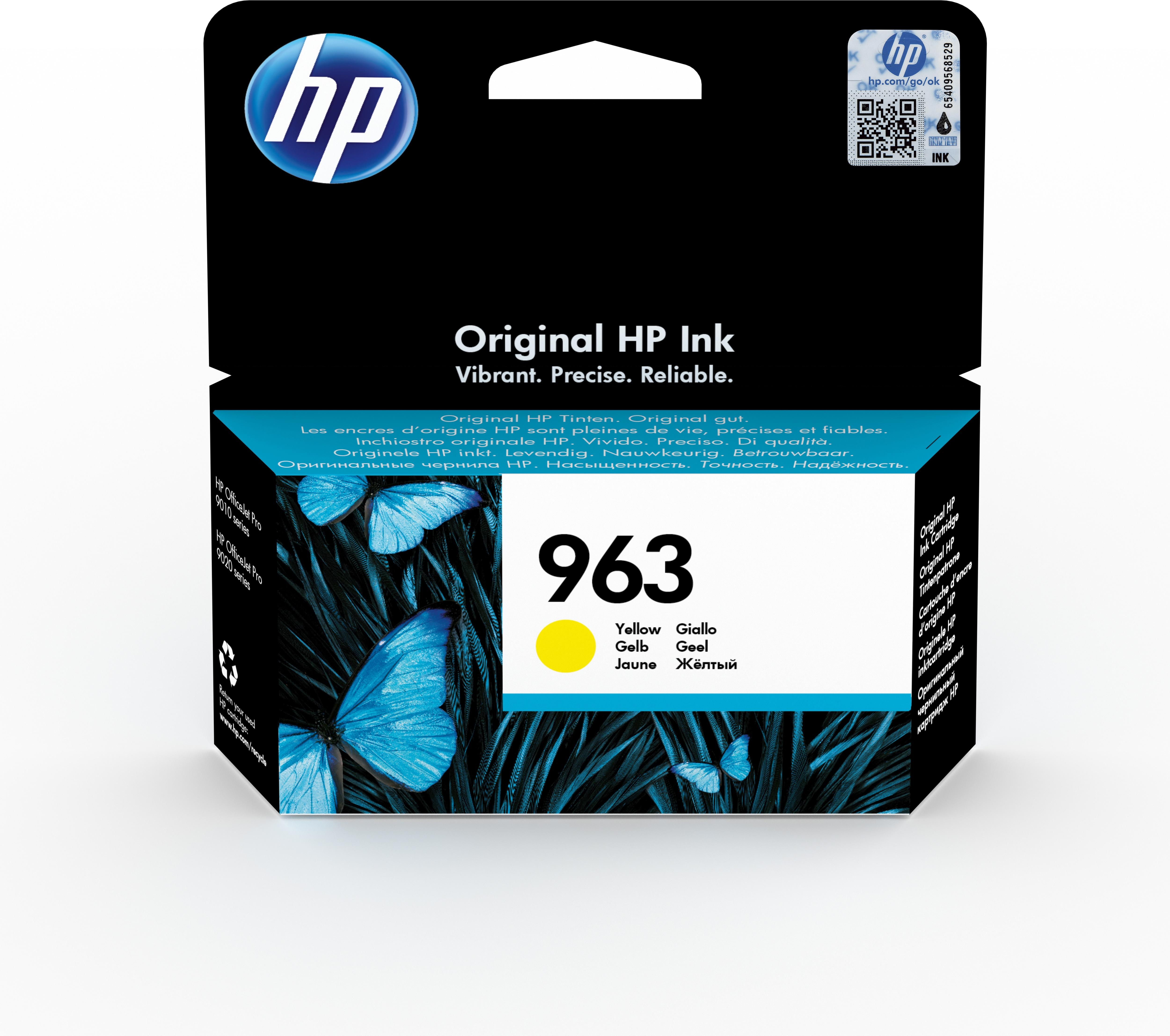 Hewlett Packard (HP) HP 963 (3JA25AE) Rašalinė kasetė, Geltona