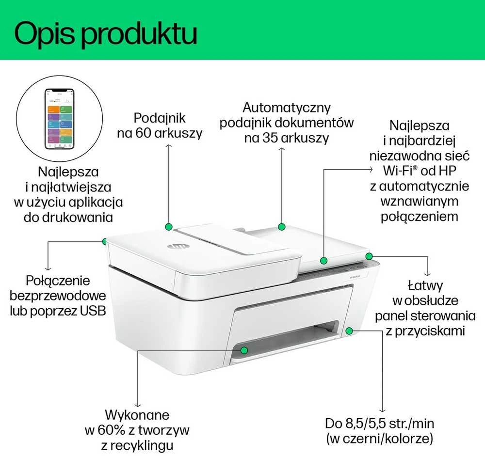 Spausdintuvas HP DeskJet 4220e All-in-One